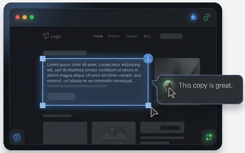 Select elements & leave comments